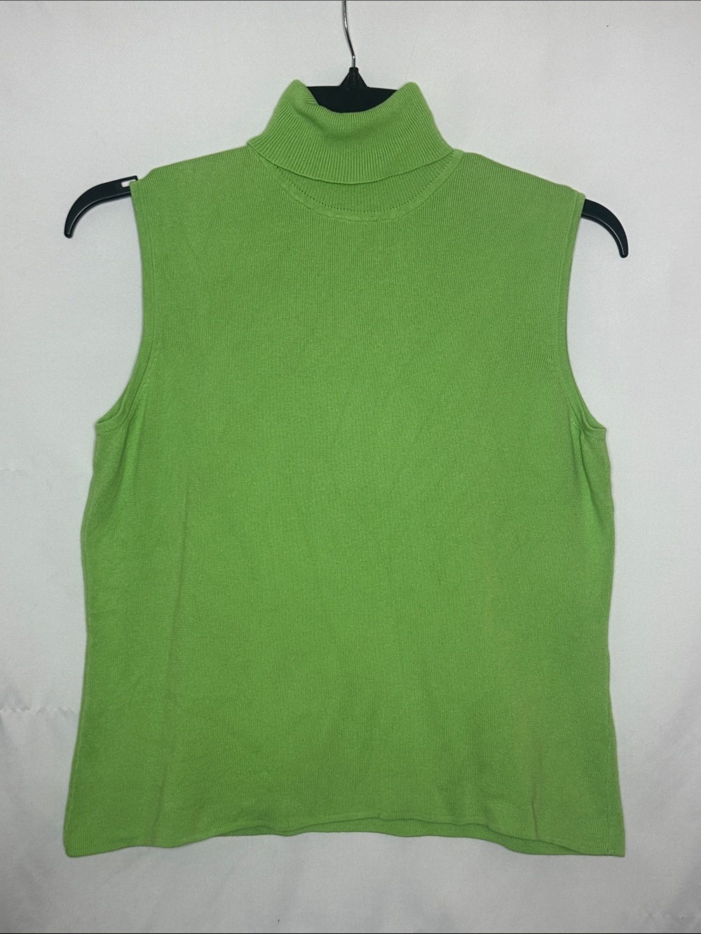 DESIGNERS ORIGINALS | Vintage Knit Mock Turtleneck Sleeveless Blouse 100% Cotton